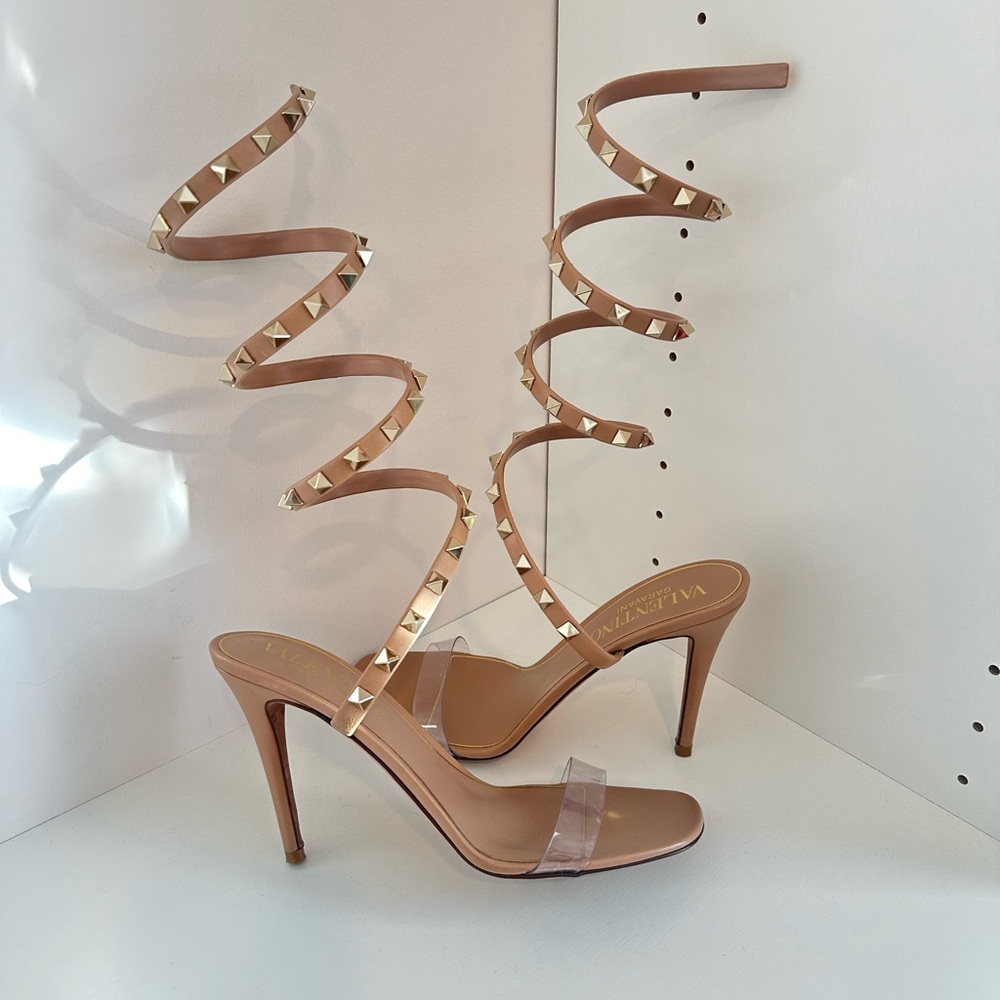 Valentino Garavani Rockstud PVC Strap Sandal